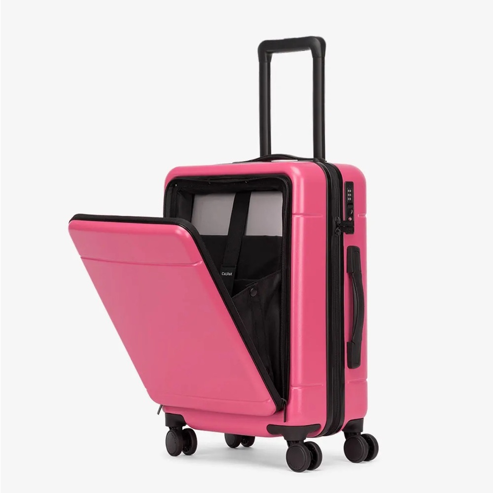 Hue Front Pocket Carry-On Luggage in Dragonfruit